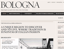 Tablet Screenshot of bolognamagazine.com